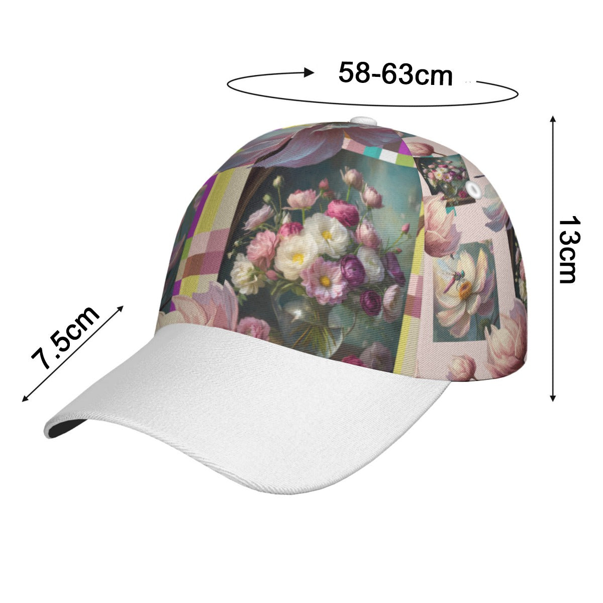 All-Over Print Unisex Peaked Cap With Box Kukloso Abstract Geo No 591