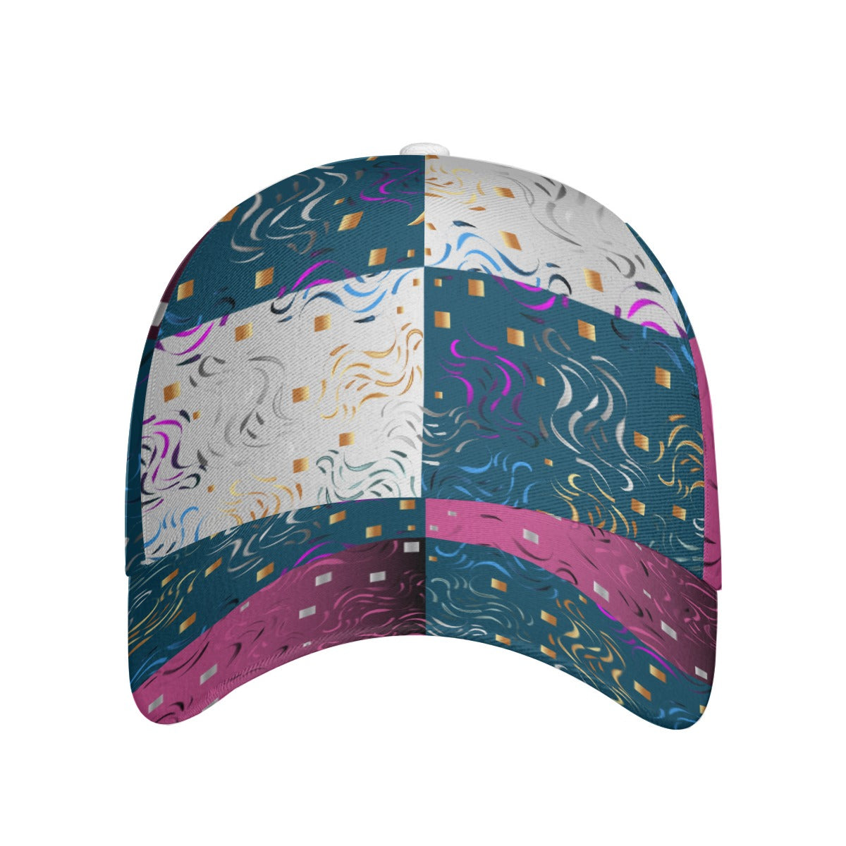 All-Over Print Unisex Peaked Cap With Box Kukloso Abstract Geo No 1364