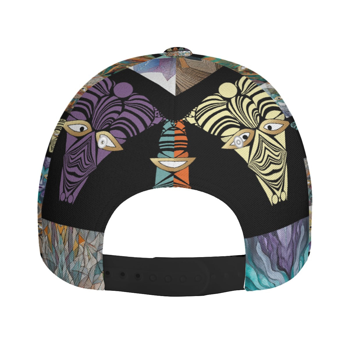 All-Over Print Unisex Peaked Cap With Box Kukloso Abstract Geo No 1830