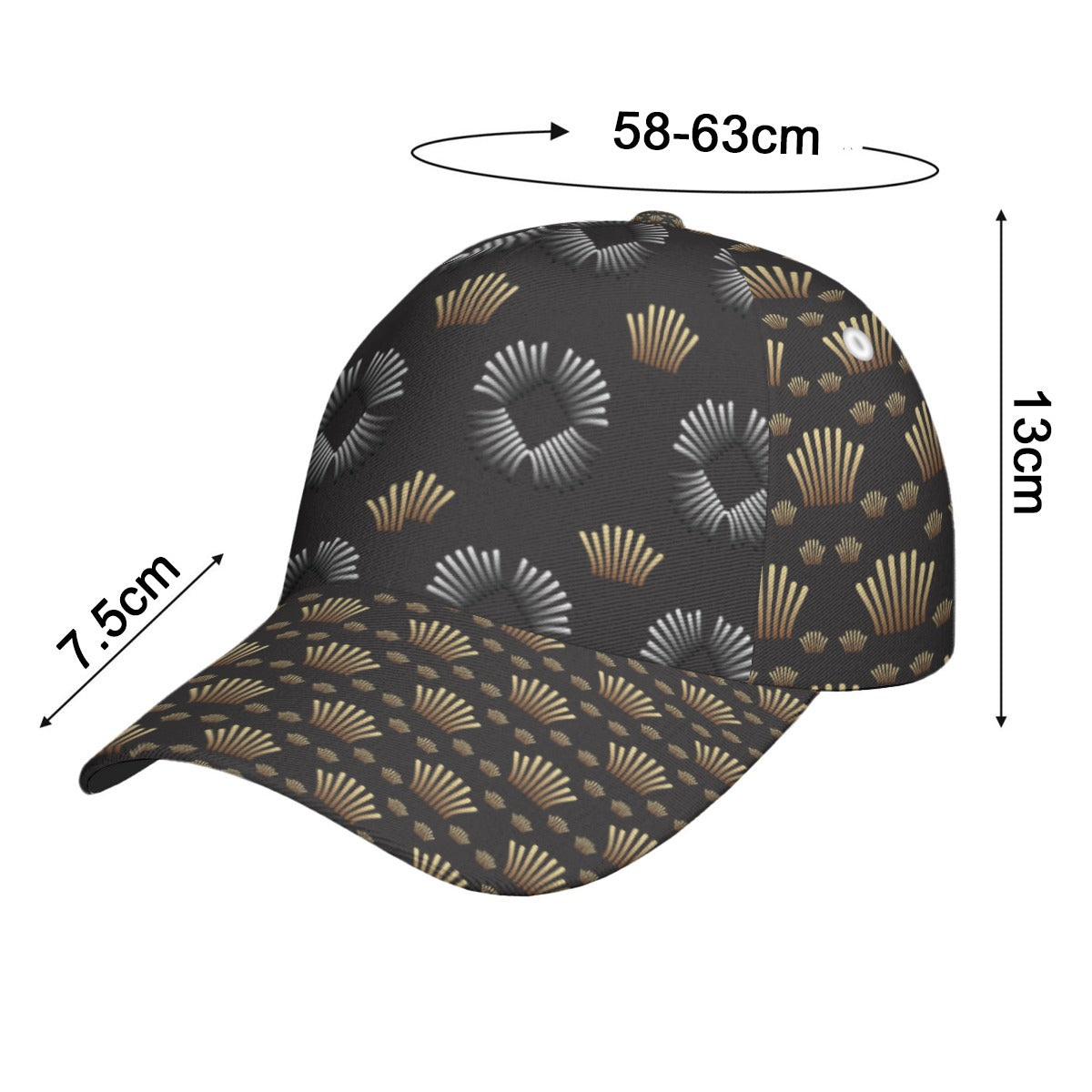 All-Over Print Unisex Peaked Cap With Box Kukloso Abstract Geo No 1606