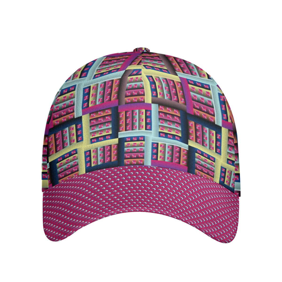 All-Over Unisex Print Peaked Cap With Box Kukloso Abstract Geo No 754