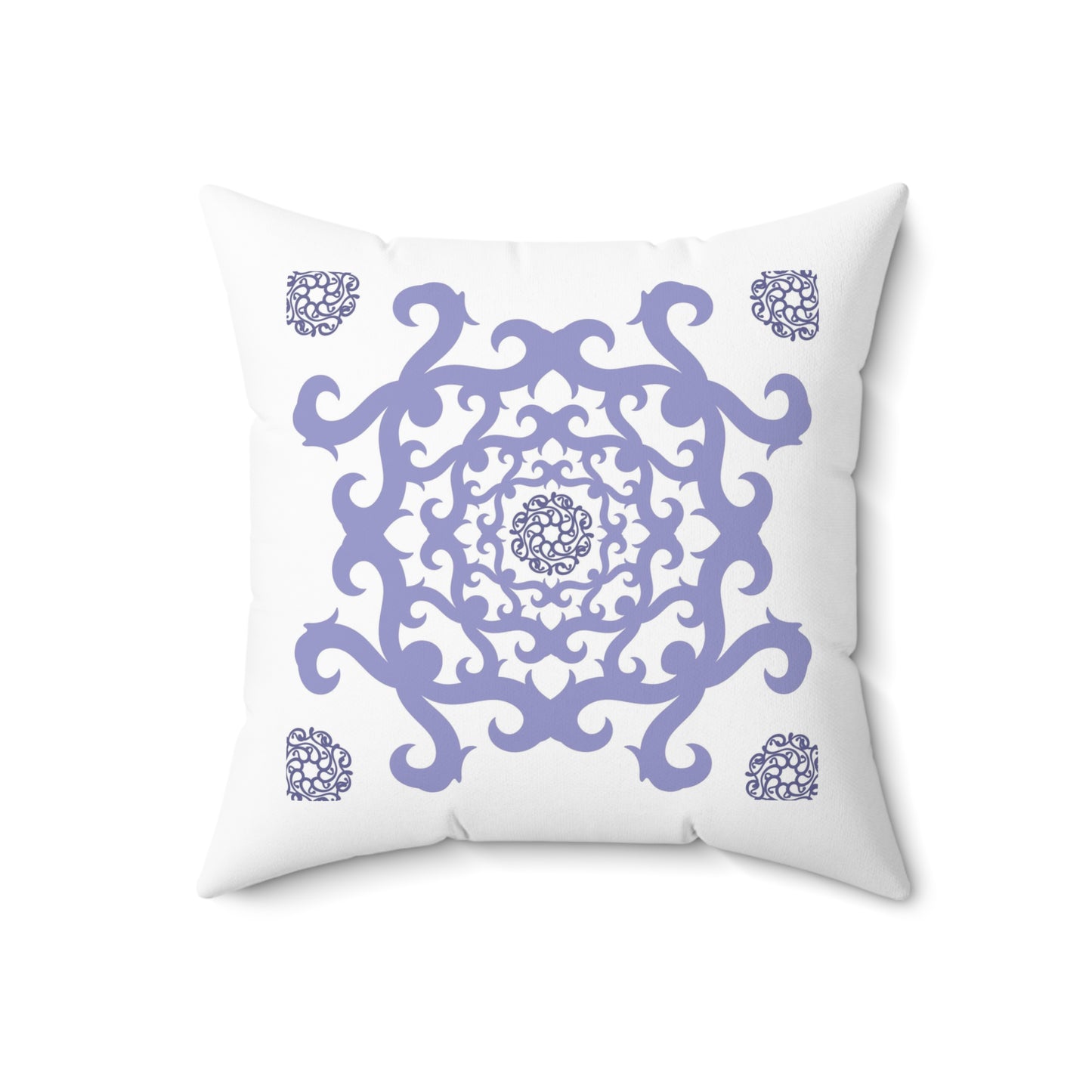 Spun Polyester Square Pillow Kukloso Fleurons No 6 - Free Shipping