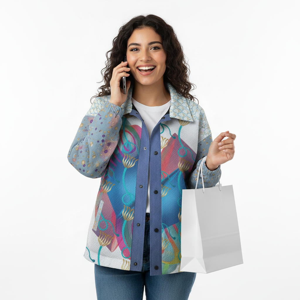 AOP Unisex Casual Lapel Jacket Kukloso Whimsical No 17