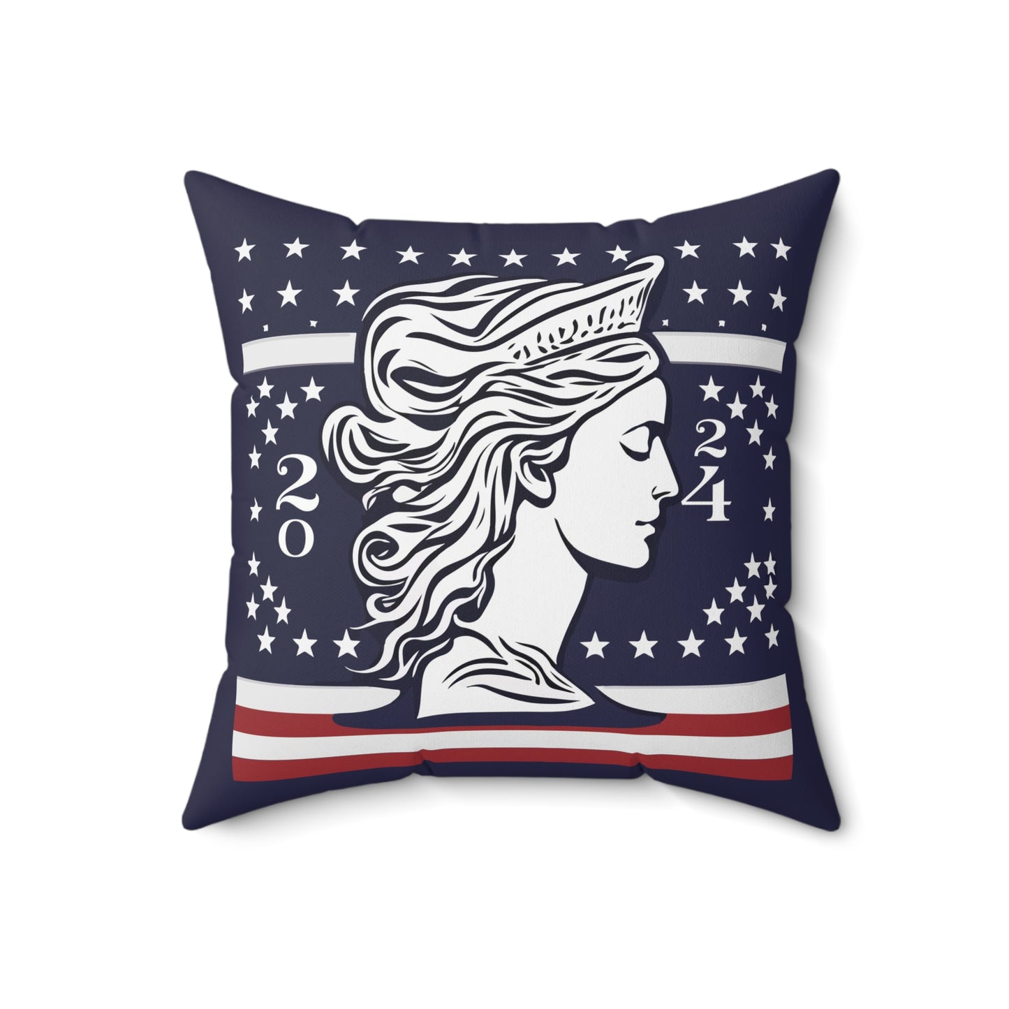 Spun Polyester Square Pillow Kukloso Liberty 2024 - Free Shipping