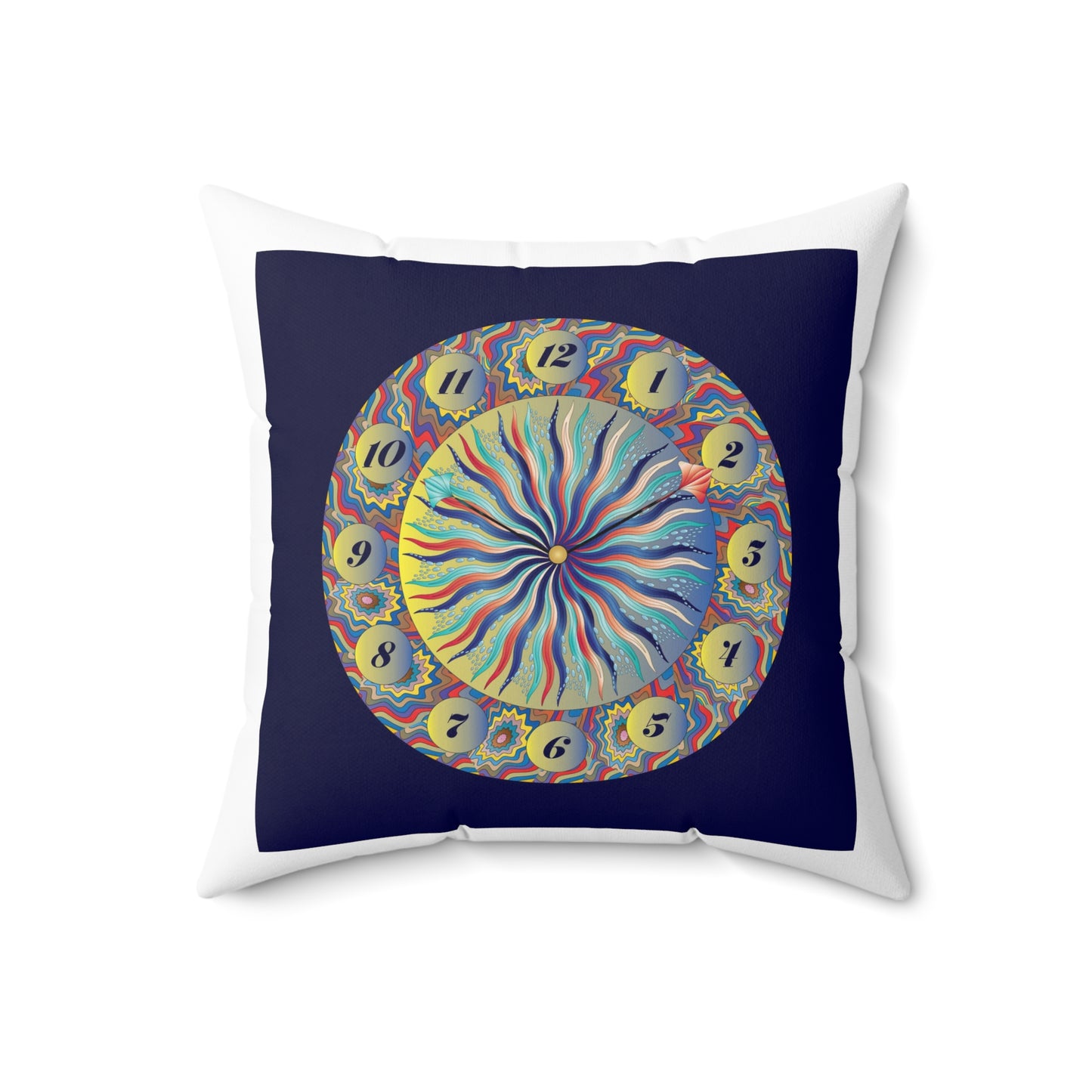 Spun Polyester Square Pillow Kukloso Abstractical No 20 - Free Shipping