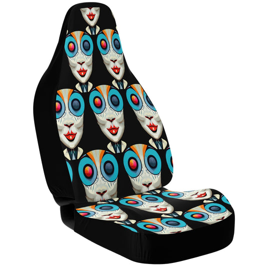 Car Seat Cover - AOP Kukloso Cubist Faces series No 12 - Free Shipping