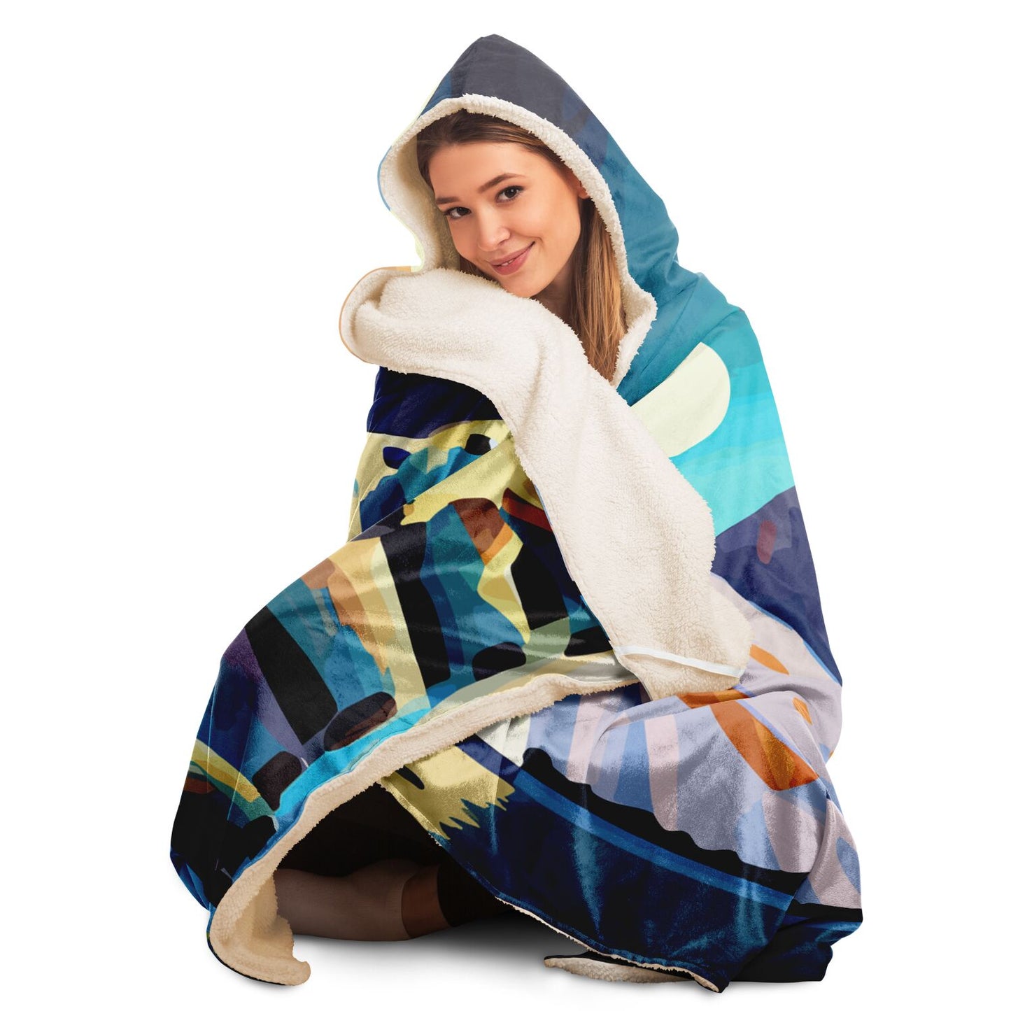 Hooded Blanket - AOP Kukloso The Three Bears No 1 - Free Shipping