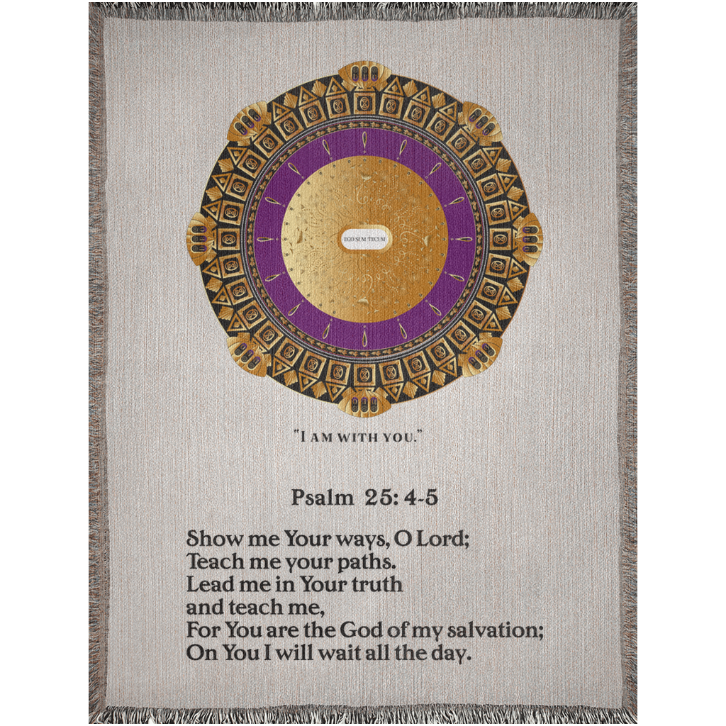 Woven Blankets Kukloso Psalm 25: 1-5 Version 2- Free Shipping