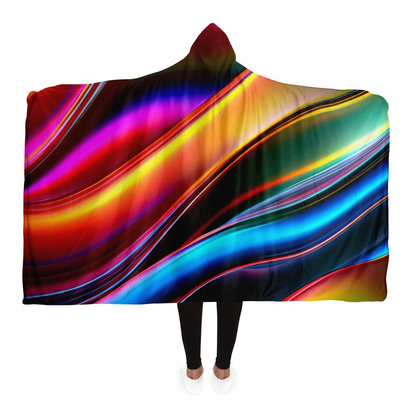 Hooded Blanket - AOP Kukloso Color Flows No 2 - Free Shipping