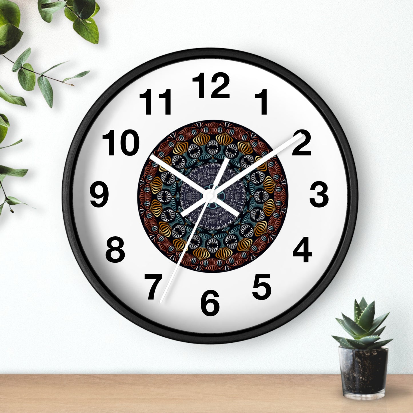 Wall Clock Kukloso Kuklos No 4420 Mandala - Free Shipping