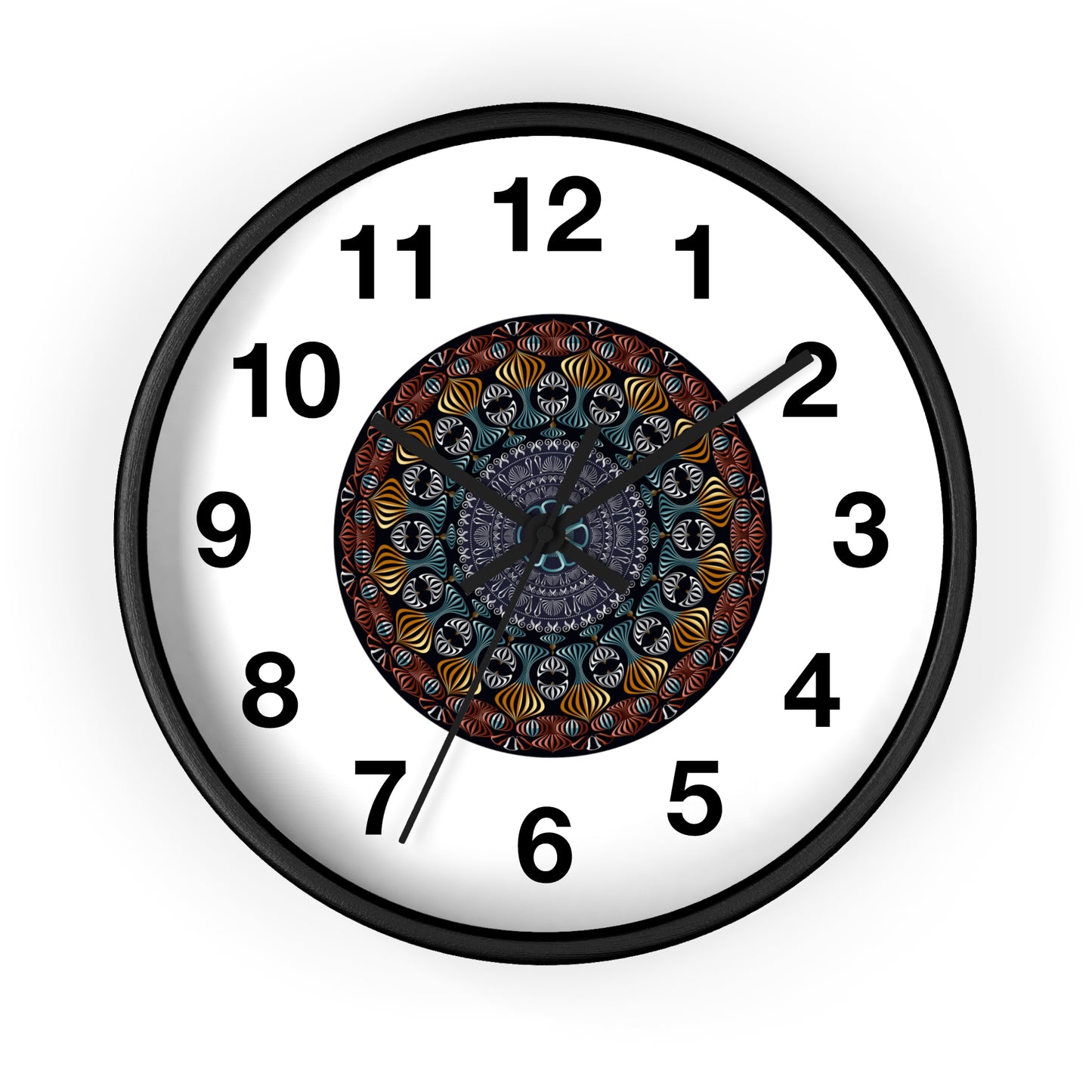 Wall Clock Kukloso Kuklos No 4420 Mandala - Free Shipping