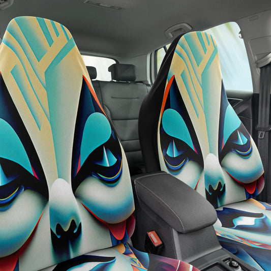 Car Seat Cover - AOP  Kukloso Cubist Faces series No 10 - Free Shipping
