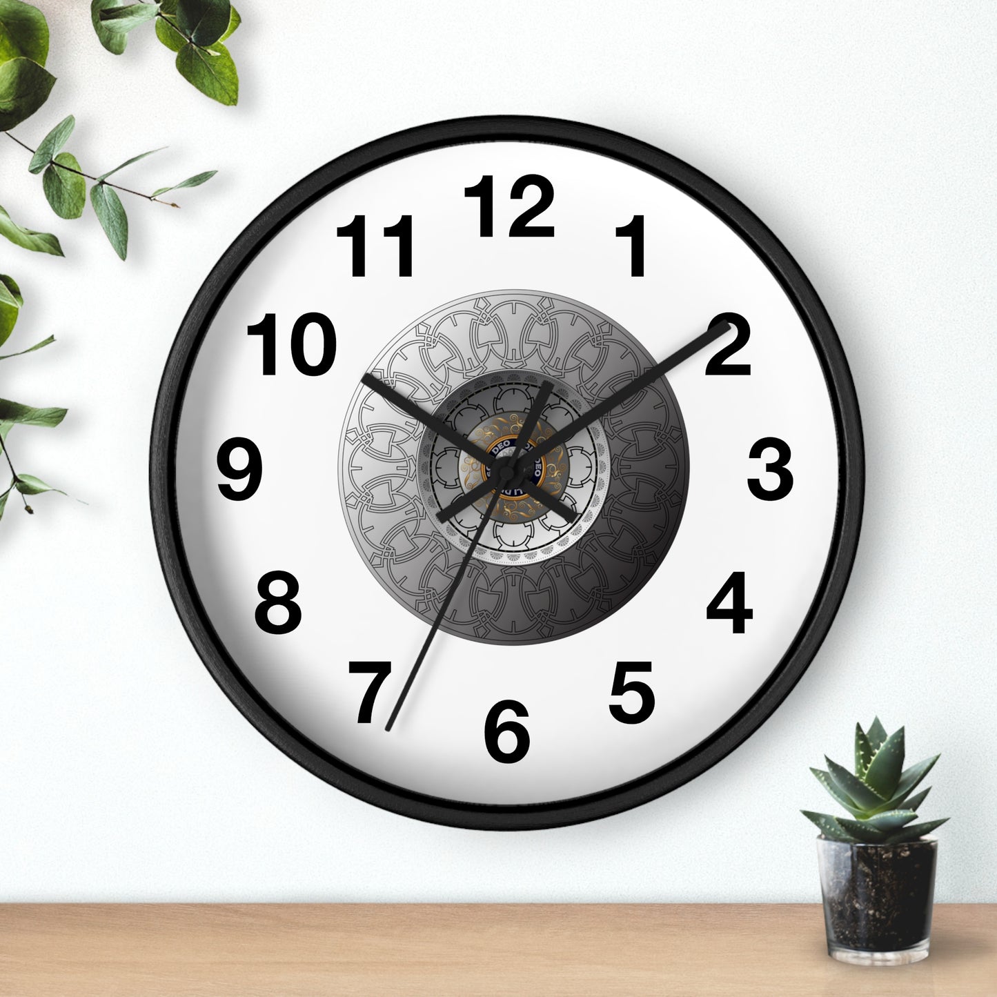 Wall Clock Kukloso OVC No 4288 Mandala - Free Shipping