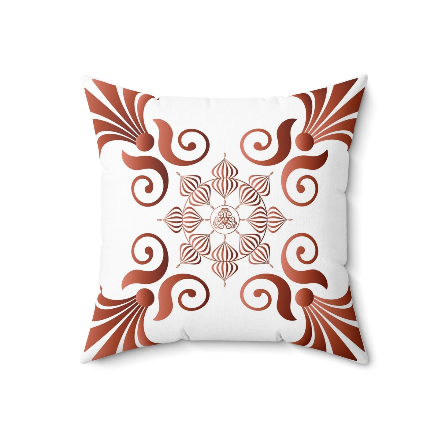 Spun Polyester Square Pillow Kukloso Fleurons No 40 - Free Shipping