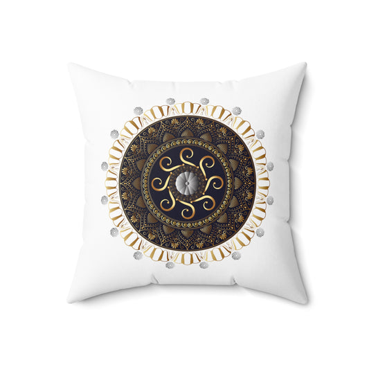 Spun Polyester Square Pillow Kukloso Mandalas Kuklos No 4318 & 4345 - Free Shipping