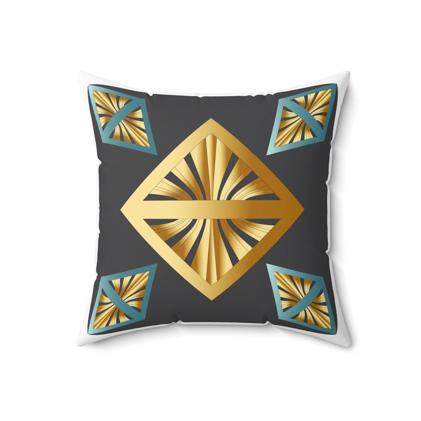 Spun Polyester Square Pillow Kukloso Ancient Geometrica No 37 - Free Shipping