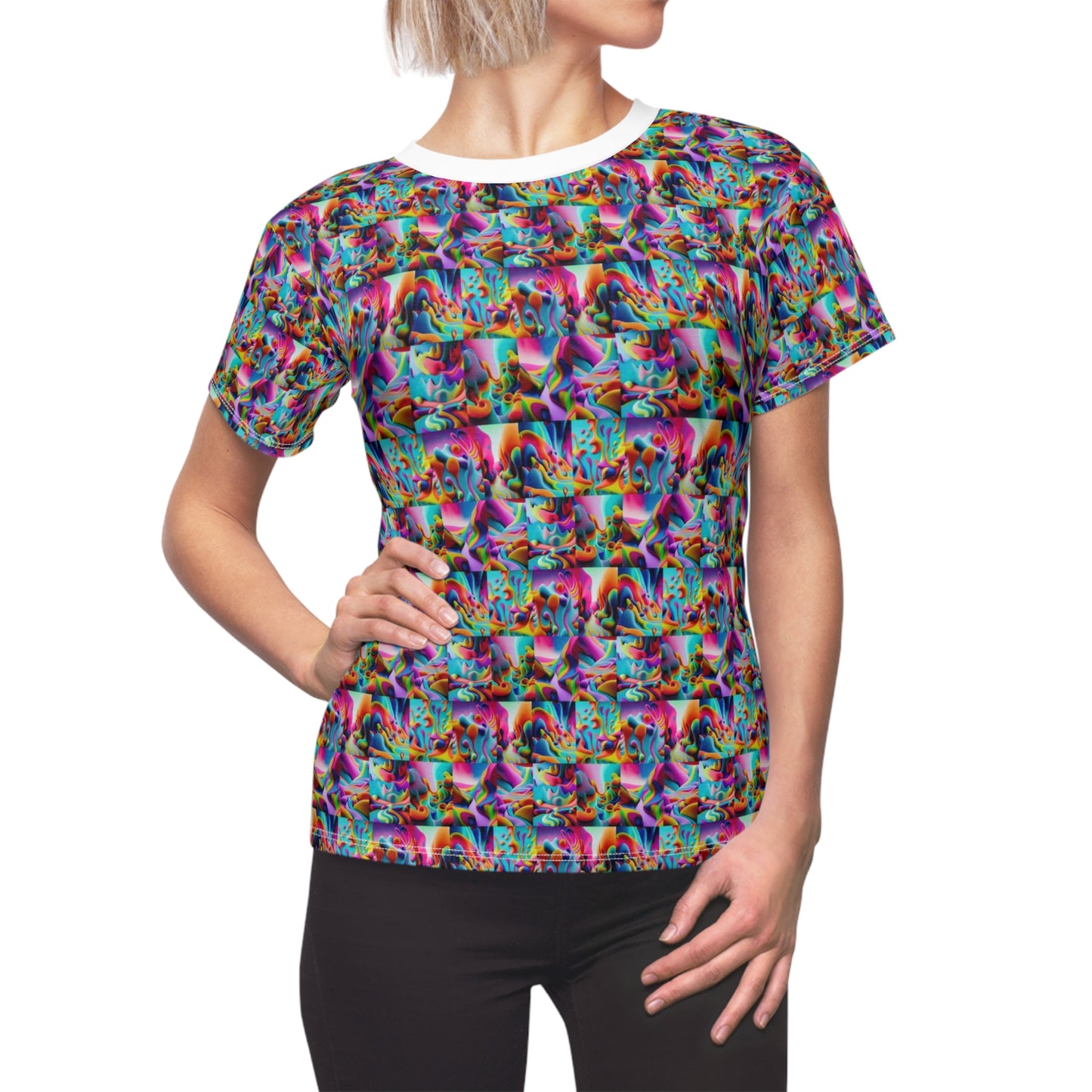 Women's Cut & Sew Tee (AOP) Kukloso Got Color Extra Small Pattern - Free Shipping