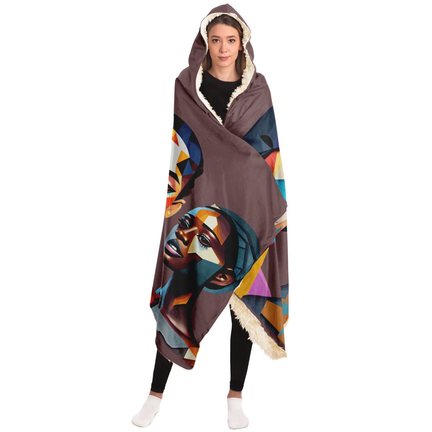 Hooded Blanket - AOP Kukloso The Four Ladies No 2 - Free Shipping