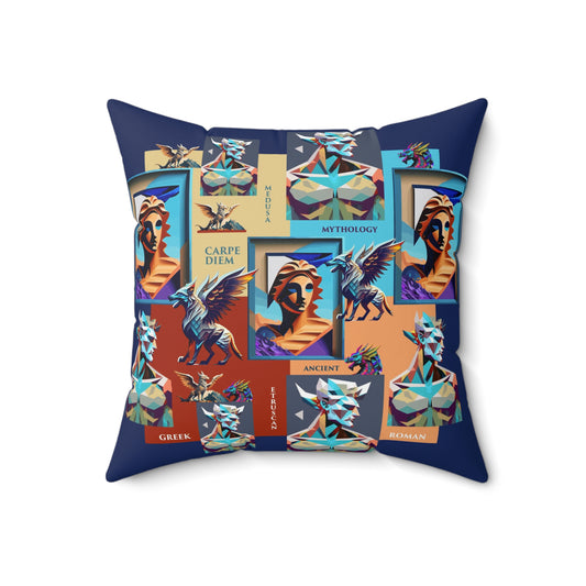 Spun Polyester Square Pillow Kukloso Ancient Mythology No 1 - Free Shipping