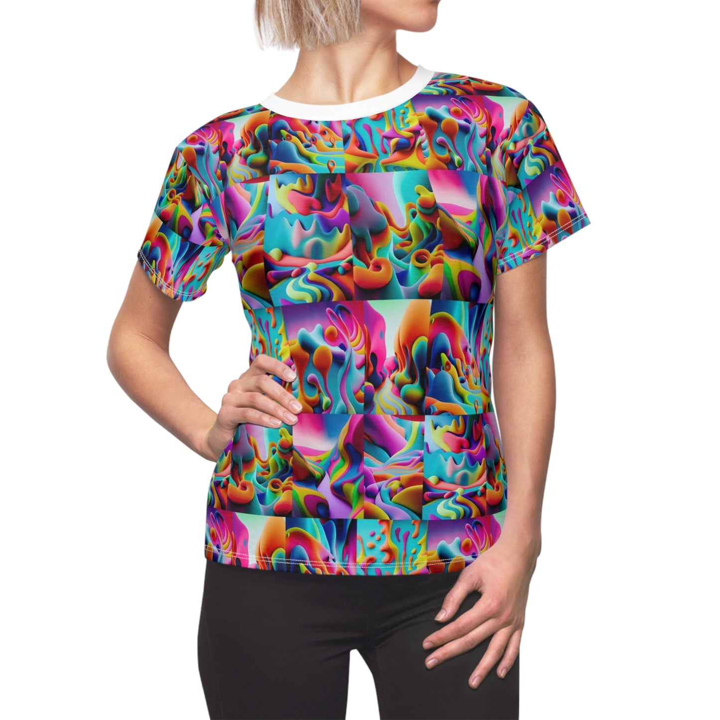 Women's Cut & Sew Tee (AOP) Kukloso Got Color Small Pattern - Free Shipping