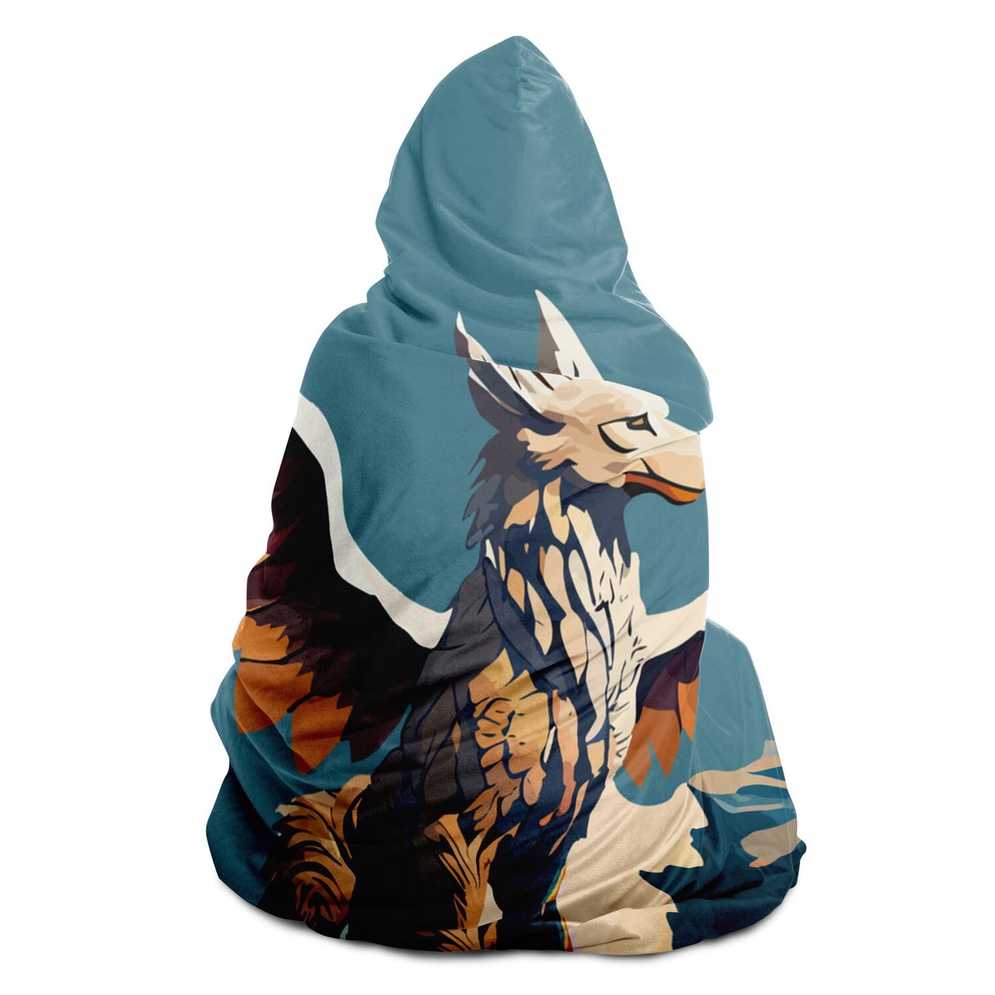 Hooded Blanket - AOP Kukloso The Winged Griffin No 2 - Free Shipping