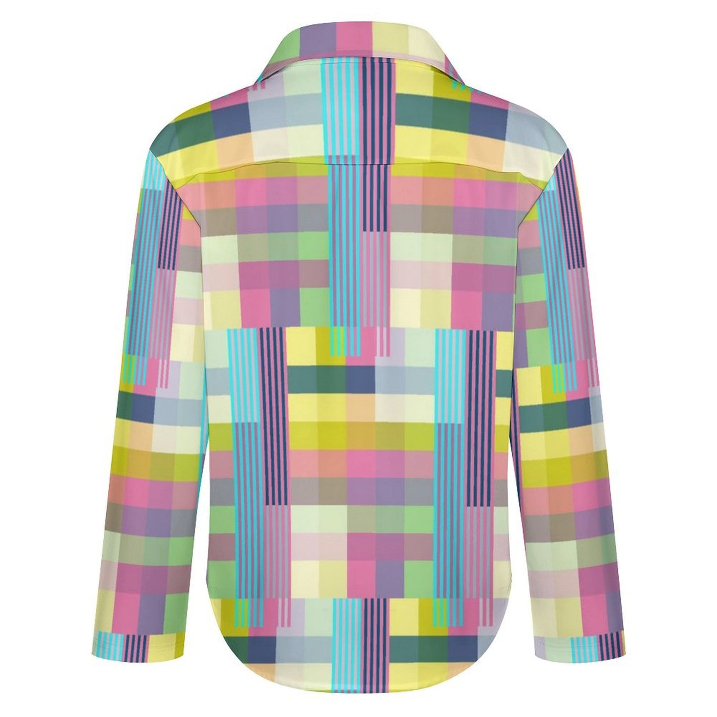 Long Sleeve Shirt Blouse Kukloso Abstract No 425