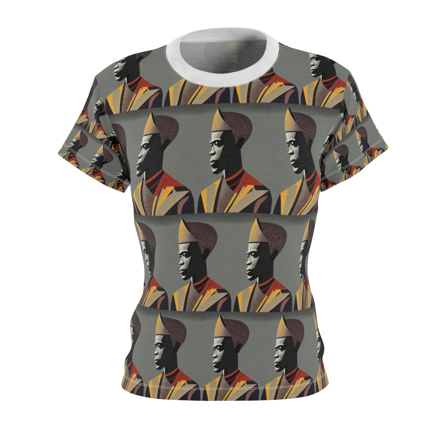 Women's Cut & Sew Tee (AOP) Kukloso Cubist Faces No 14 - Free Shipping