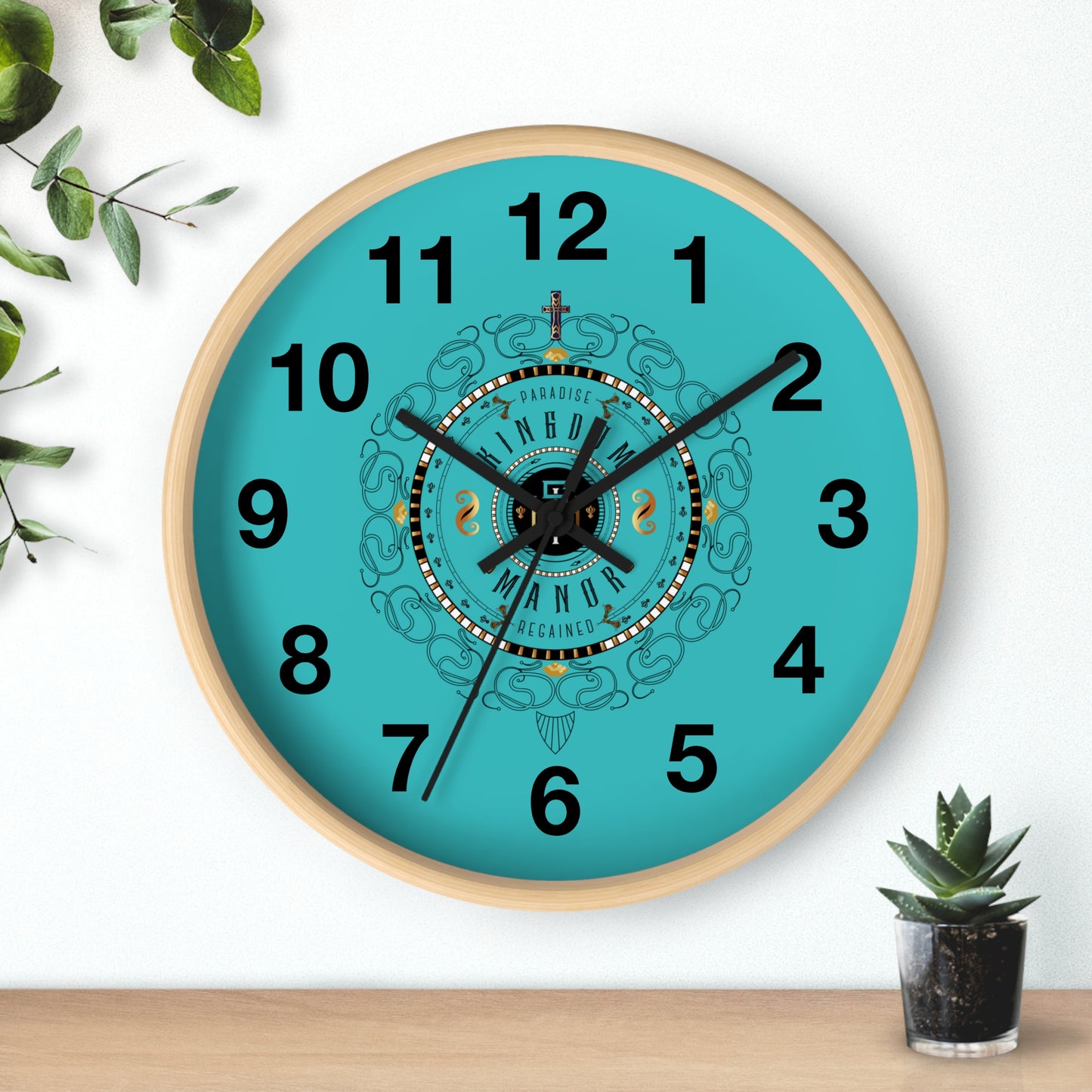 Wall Clock Kukloso 'Kingdom Manor' A Metaphor for Heaven - Free Shipping