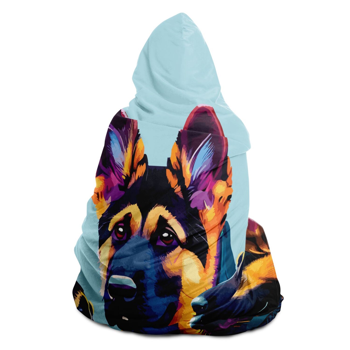 Hooded Blanket - AOP Kukloso German Sheperd Adult No 3 A - Free Shipping
