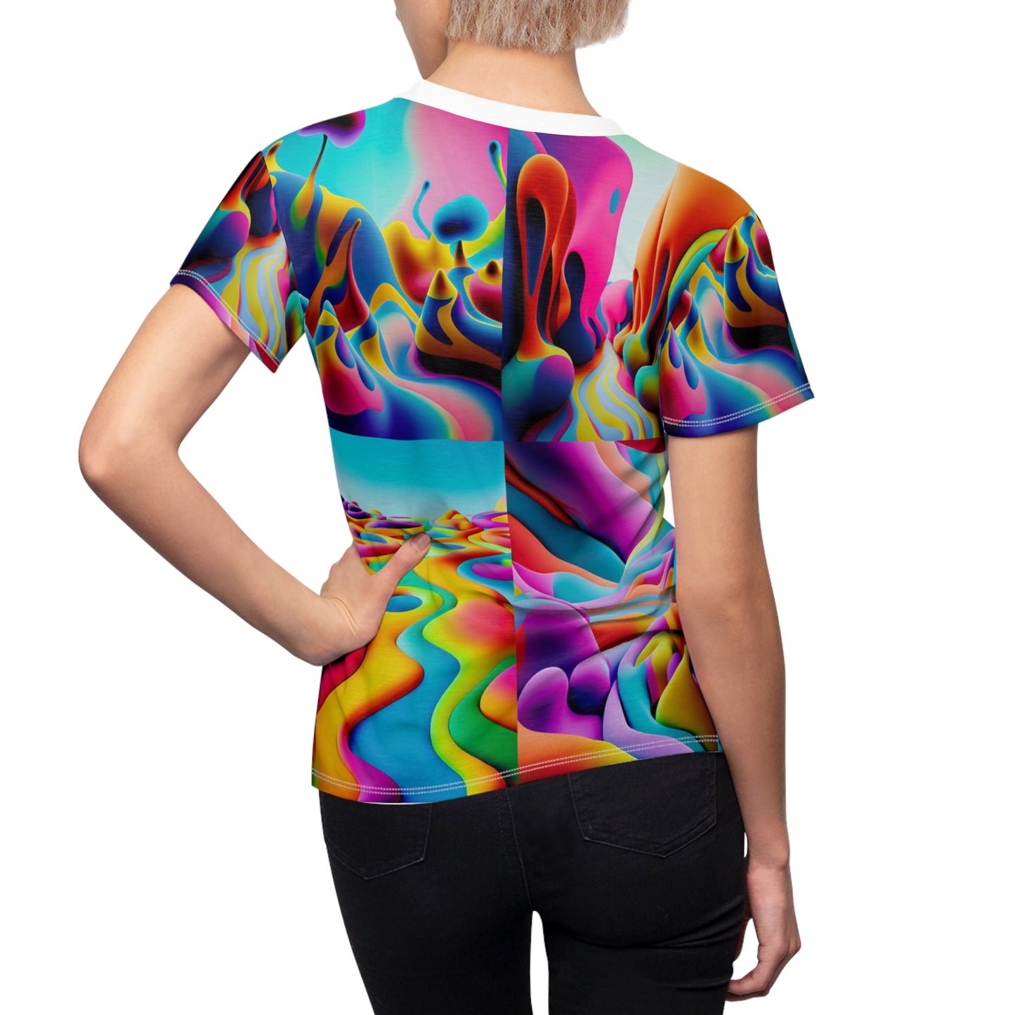 Women's Cut & Sew Tee (AOP) Kukloso Got Color Medium Pattern - Free Shipping