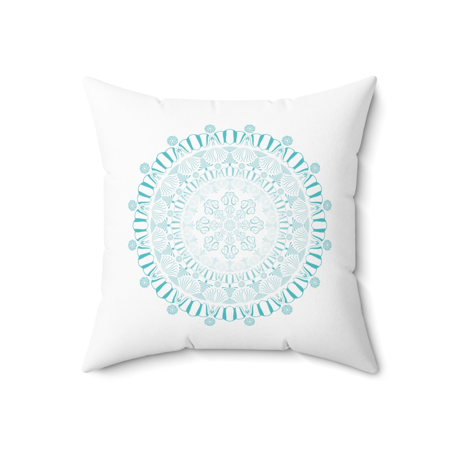 Spun Polyester Square Pillow Kukloso Kuklos Mandalas No 4325 & 4308 - Free Shipping