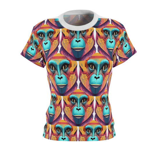 Women's Cut & Sew Tee (AOP) Kukloso Cubist Mr. Monkey - Free Shipping