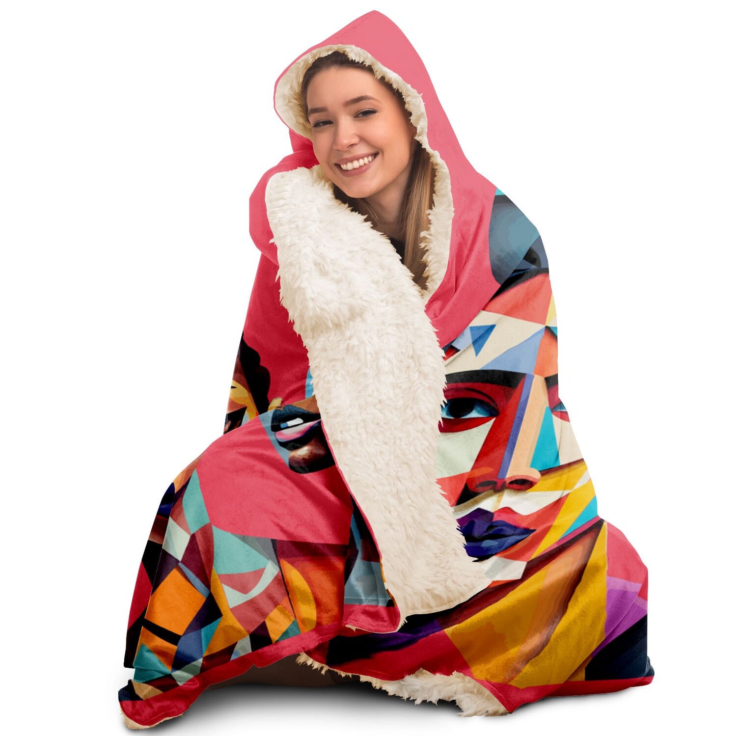 Hooded Blanket - AOP Kukloso The Four Ladies No 3 - Free Shipping