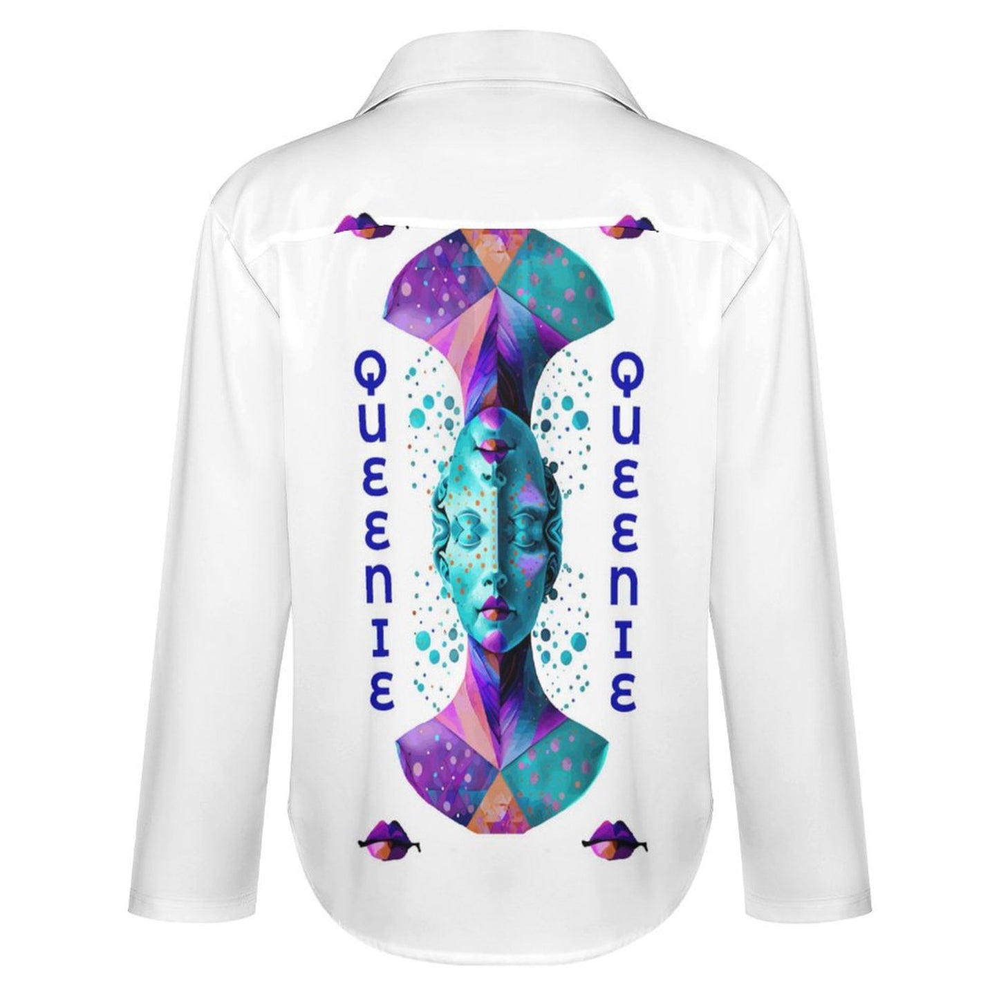 Long Sleeve Shirt Blouse Kukloso Abstract No 365