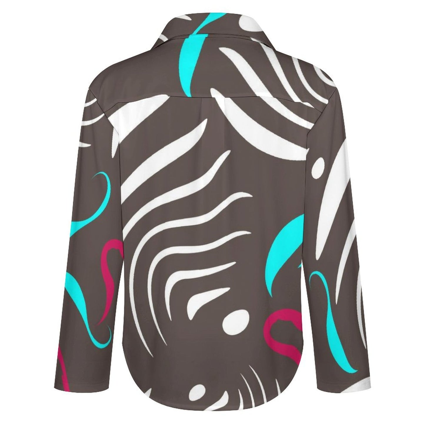 Long Sleeve Shirt Blouse Kukloso Abstract No 232