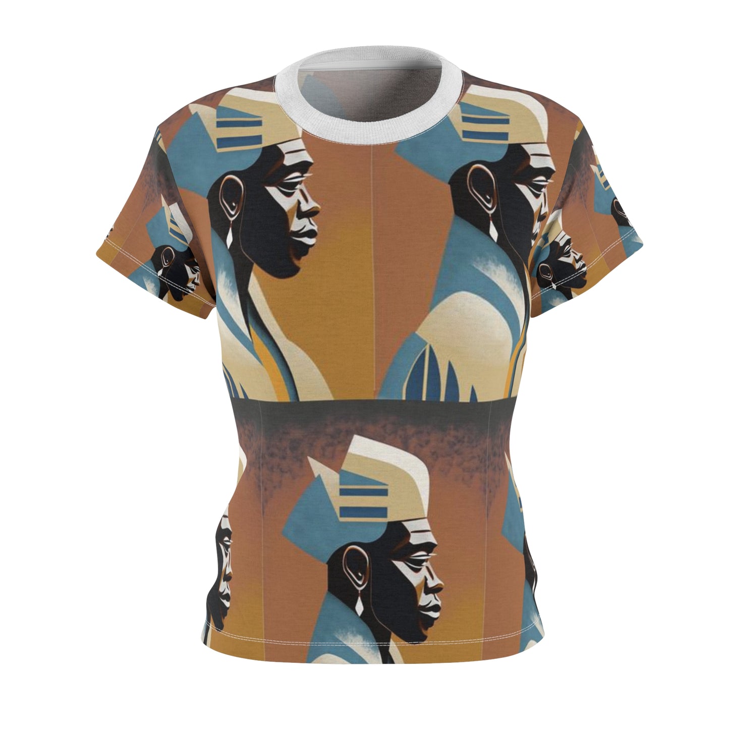 Women's Cut & Sew Tee (AOP) Kukloso Cubist Faces No 18 - Free Shipping