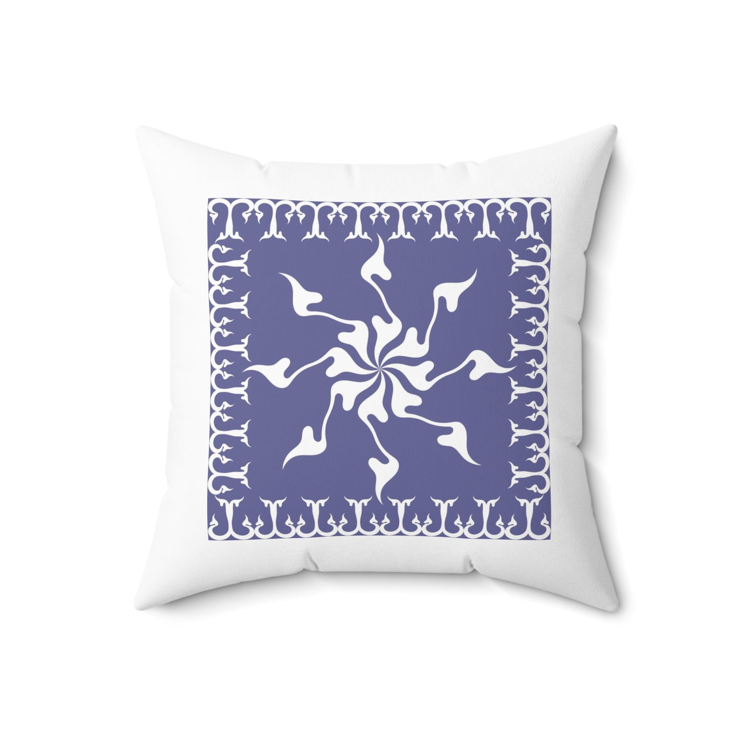 Spun Polyester Square Pillow Kukloso Ancient Geometrica No 1 - Free Shipping