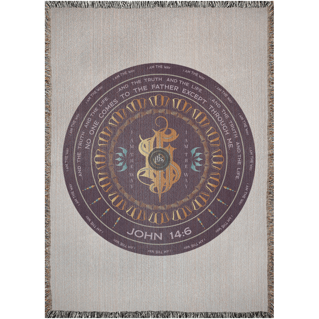 Woven Blankets Kukloso IHS Christogram "I Am The Way" - Free Shipping