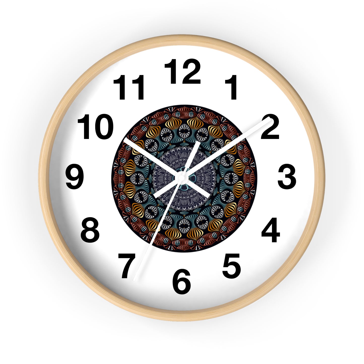 Wall Clock Kukloso Kuklos No 4420 Mandala - Free Shipping