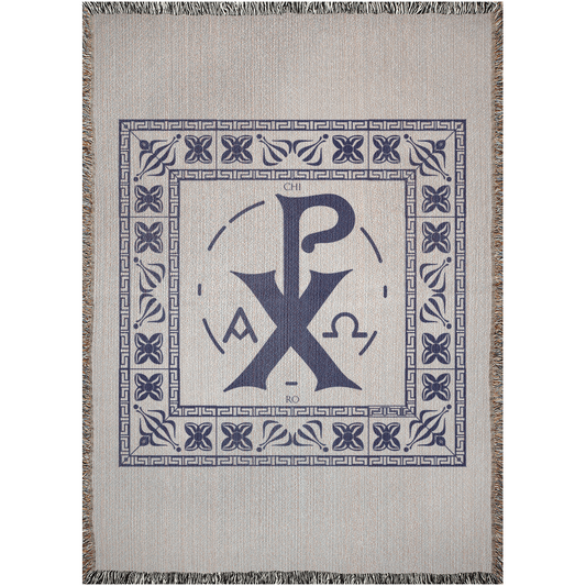 Woven Blankets Kukloso Chi Ro PX Christogram No 26 - Free Shipping