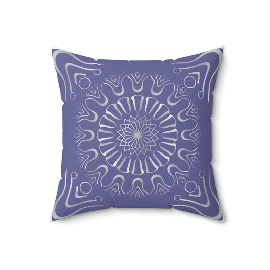 Spun Polyester Square Pillow Kukloso Ancient Geometrica No 25 - Free Shipping