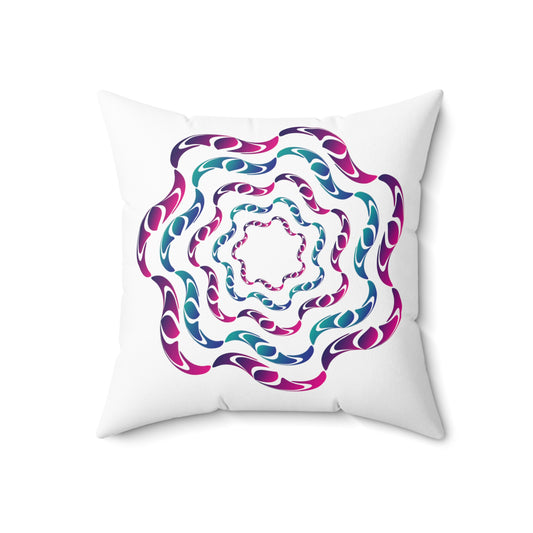 Spun Polyester Square Pillow Kukloso Untitled Graphics No 1698 & No 1701 - Free Shipping