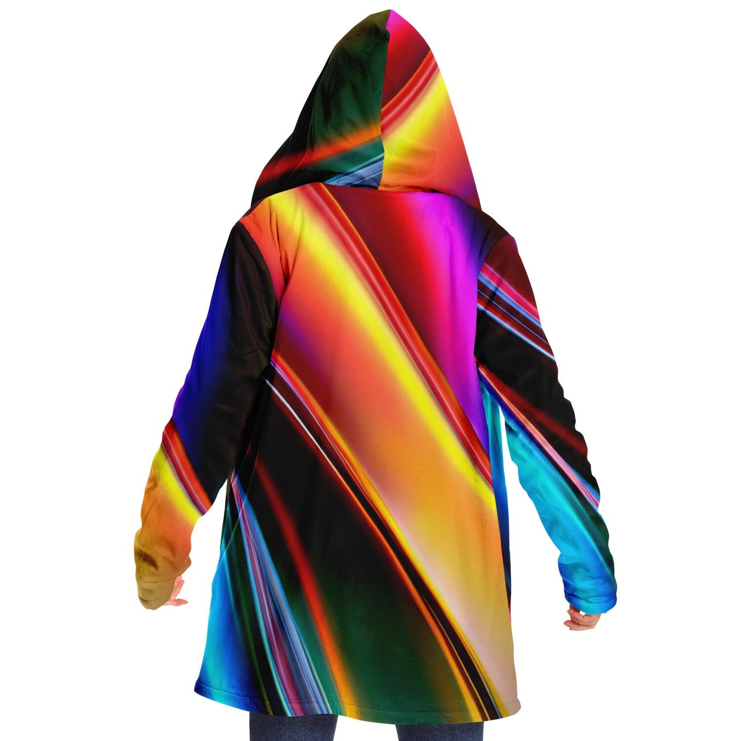 Microfleece Cloak - AOP Kukloso Color Flows No 4 - Free Shipping