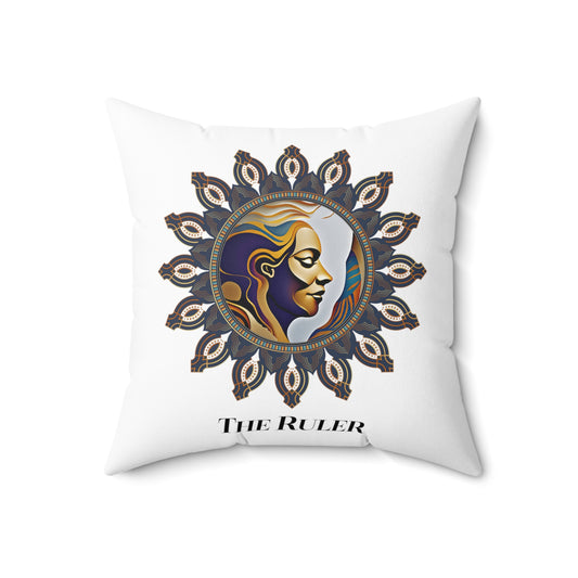 Spun Polyester Square Pillow Kukloso 'The Ruler' - Free Shipping