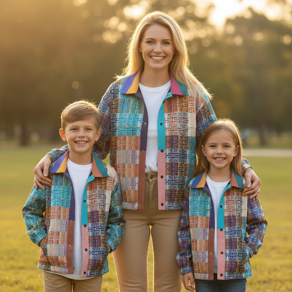 AOP Unisex Casual Lapel Jacket Kukloso Patchwork Collage No 88