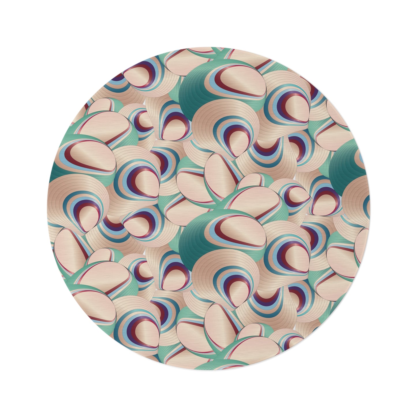 Round Rug Kukloso Ice Cream Swirls No 54 Free Shipping