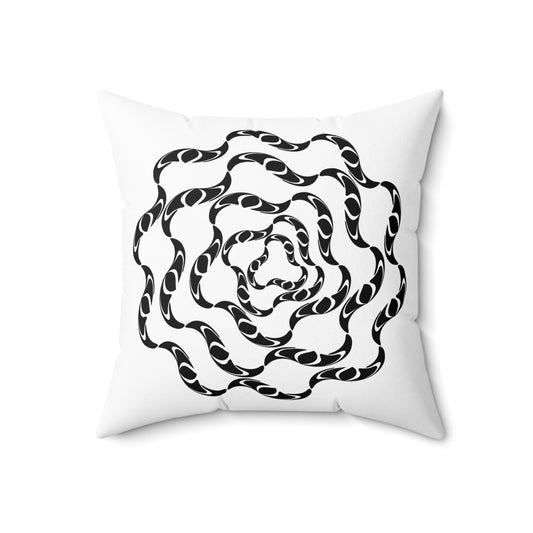 Spun Polyester Square Pillow Kukloso Untitled Graphics No 796 & No 797 - Free Shipping