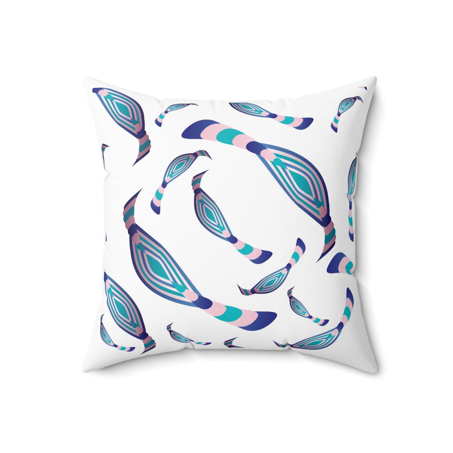 Spun Polyester Square Pillow Kukloso Abstractical No 21 - Free Shipping