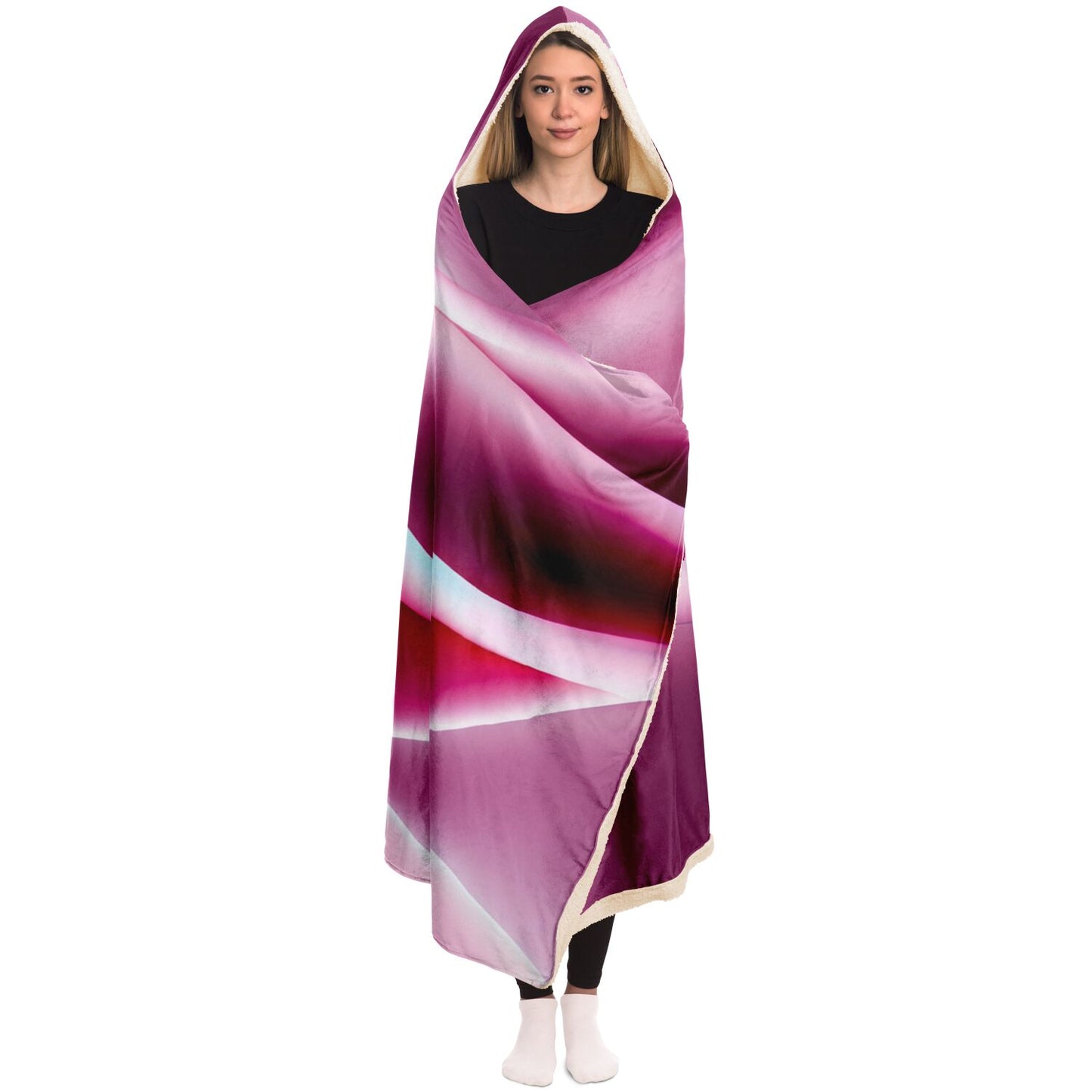 Hooded Blanket - AOP Kukloso Color Flows No 4 - Free Dhipping