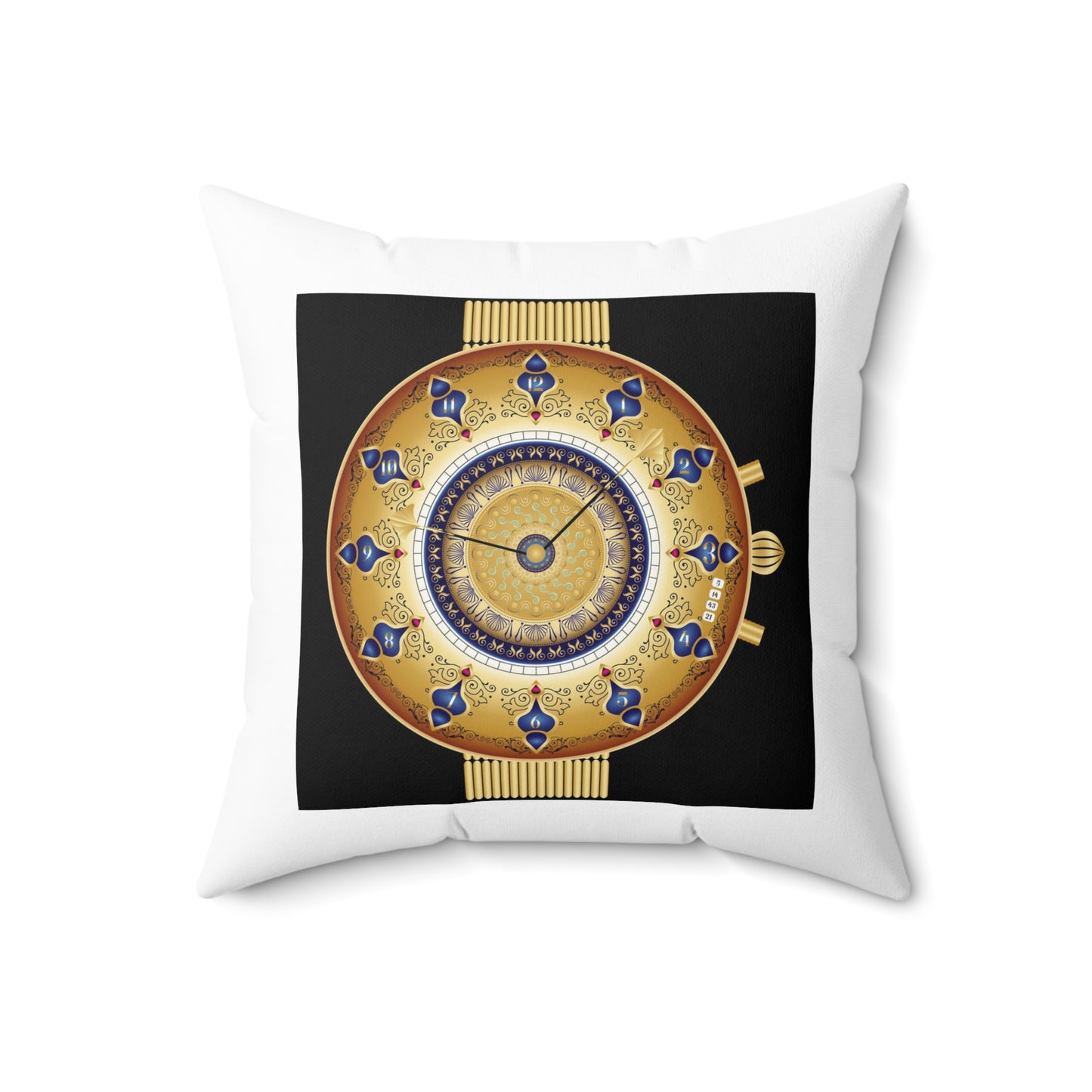 Spun Polyester Square Pillow Kukloso Abstractical No 16 - Free Shipping